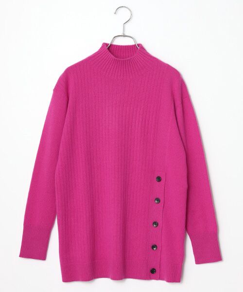 TAKASHIMAYA CASHMERE(レディース、メンズ) / タカシマヤカシミヤ(レディース、メンズ) ニット・セーター | カシミヤ ボタンデザインチュニック【S/M/L】 | 詳細13