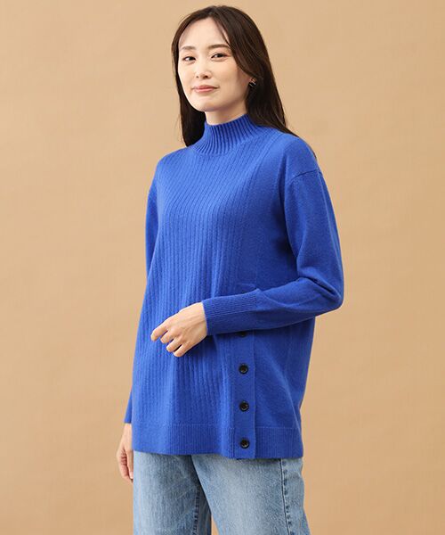 TAKASHIMAYA CASHMERE(レディース、メンズ) / タカシマヤカシミヤ(レディース、メンズ) ニット・セーター | カシミヤ ボタンデザインチュニック【S/M/L】 | 詳細6