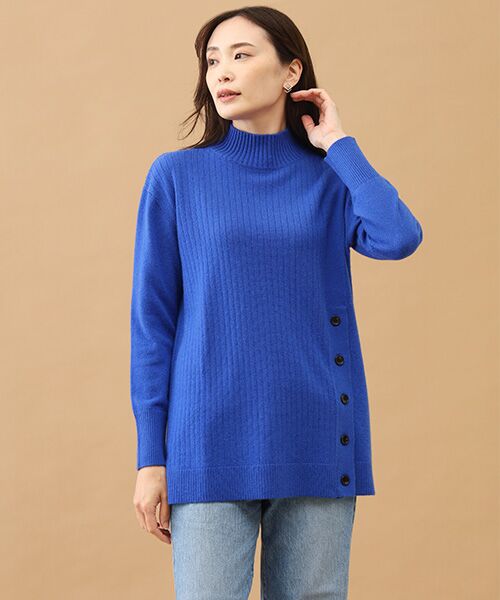 TAKASHIMAYA CASHMERE(レディース、メンズ) / タカシマヤカシミヤ(レディース、メンズ) ニット・セーター | カシミヤ ボタンデザインチュニック【S/M/L】 | 詳細7
