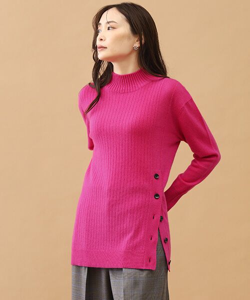 TAKASHIMAYA CASHMERE(レディース、メンズ) / タカシマヤカシミヤ(レディース、メンズ) ニット・セーター | カシミヤ ボタンデザインチュニック【LL】 | 詳細2