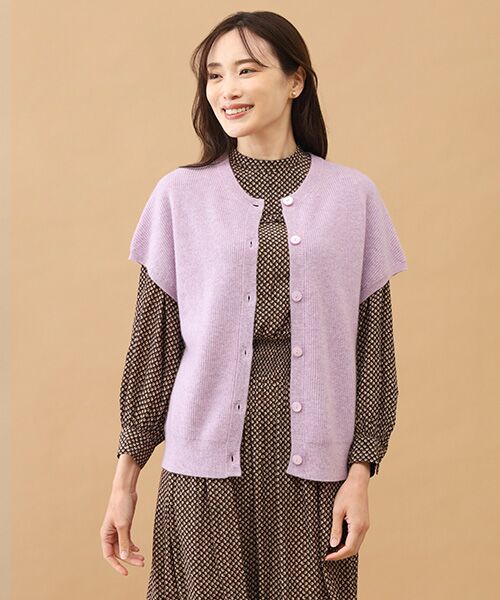 TAKASHIMAYA CASHMERE(レディース、メンズ) / タカシマヤカシミヤ(レディース、メンズ) ベスト | カシミヤ 畦編みベスト【S-M/M-L】 | 詳細10
