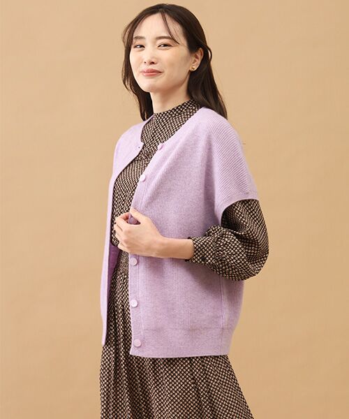 TAKASHIMAYA CASHMERE(レディース、メンズ) / タカシマヤカシミヤ(レディース、メンズ) ベスト | カシミヤ 畦編みベスト【S-M/M-L】 | 詳細11