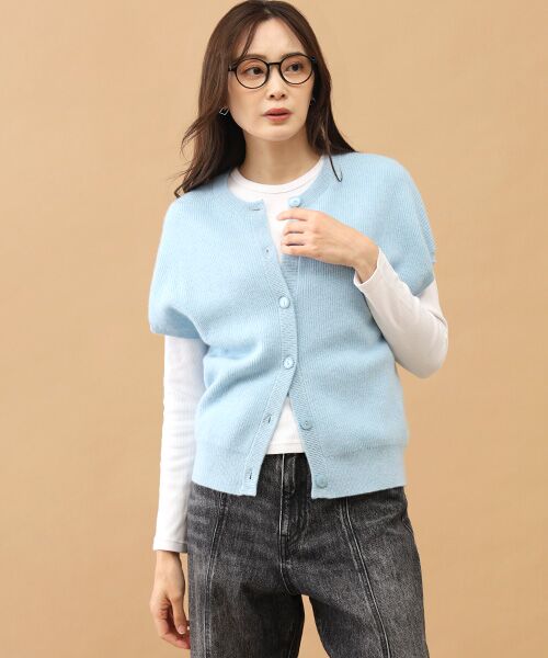 TAKASHIMAYA CASHMERE(レディース、メンズ) / タカシマヤカシミヤ(レディース、メンズ) ベスト | カシミヤ 畦編みベスト【L-LL】 | 詳細3