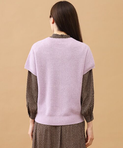 TAKASHIMAYA CASHMERE(レディース、メンズ) / タカシマヤカシミヤ(レディース、メンズ) ベスト | カシミヤ 畦編みベスト【L-LL】 | 詳細9