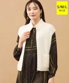 TAKASHIMAYA CASHMERE(レディース、メンズ) / タカシマヤカシミヤ(レディース、メンズ) ベスト | カシミヤシルク ジップジレ【S-M/M-L】
