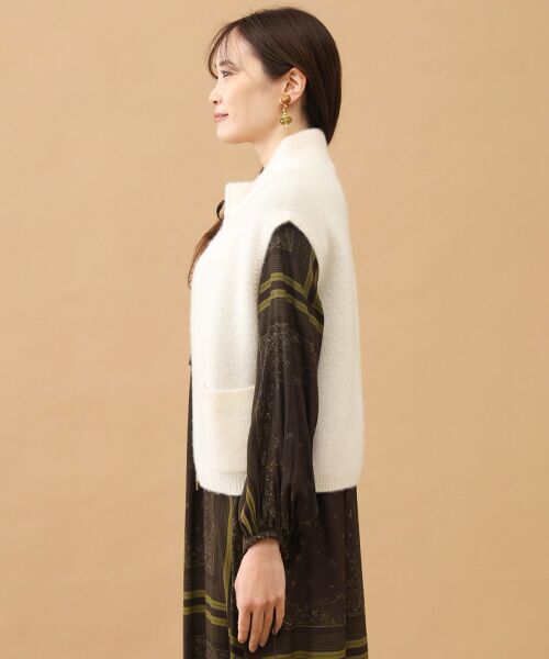 TAKASHIMAYA CASHMERE(レディース、メンズ) / タカシマヤカシミヤ(レディース、メンズ) ベスト | カシミヤシルク ジップジレ【S-M/M-L】 | 詳細1