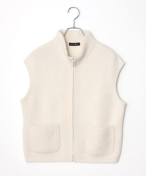 TAKASHIMAYA CASHMERE(レディース、メンズ) / タカシマヤカシミヤ(レディース、メンズ) ベスト | カシミヤシルク ジップジレ【S-M/M-L】 | 詳細14