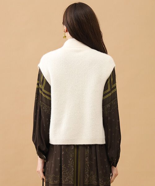 TAKASHIMAYA CASHMERE(レディース、メンズ) / タカシマヤカシミヤ(レディース、メンズ) ベスト | カシミヤシルク ジップジレ【L-LL】 | 詳細2