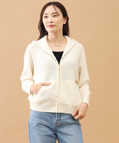 TAKASHIMAYA CASHMERE(レディース、メンズ) / タカシマヤカシミヤ(レディース、メンズ) パーカー | カシミヤ フルジップパーカー【S-M/M-L】 | 詳細1