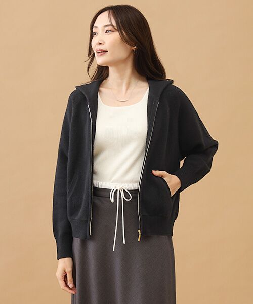 TAKASHIMAYA CASHMERE(レディース、メンズ) / タカシマヤカシミヤ(レディース、メンズ) パーカー | カシミヤ フルジップパーカー【S-M/M-L】 | 詳細4