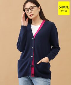 TAKASHIMAYA CASHMERE(レディース、メンズ) / タカシマヤカシミヤ(レディース、メンズ) カーディガン・ボレロ | カシミヤ 配色ロングカーディガン【S-M/M-L】
