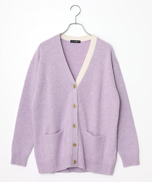 TAKASHIMAYA CASHMERE(レディース、メンズ) / タカシマヤカシミヤ(レディース、メンズ) カーディガン・ボレロ | カシミヤ 配色ロングカーディガン【S-M/M-L】 | 詳細18