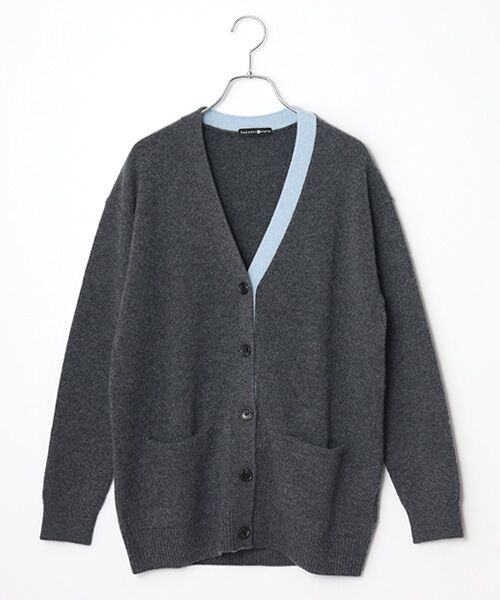 TAKASHIMAYA CASHMERE(レディース、メンズ) / タカシマヤカシミヤ(レディース、メンズ) カーディガン・ボレロ | カシミヤ 配色ロングカーディガン【S-M/M-L】 | 詳細11