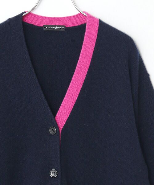 TAKASHIMAYA CASHMERE(レディース、メンズ) / タカシマヤカシミヤ(レディース、メンズ) カーディガン・ボレロ | カシミヤ 配色ロングカーディガン【S-M/M-L】 | 詳細15