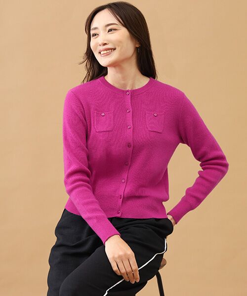 TAKASHIMAYA CASHMERE(レディース、メンズ) / タカシマヤカシミヤ(レディース、メンズ) カーディガン・ボレロ | カシミヤ ポケット付カーディガン【L-LL】 | 詳細5