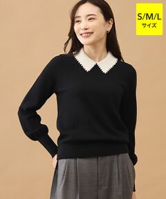TAKASHIMAYA CASHMERE(レディース、メンズ) / タカシマヤカシミヤ(レディース、メンズ) ニット・セーター | 襟端パール調セーター【S/M/L】