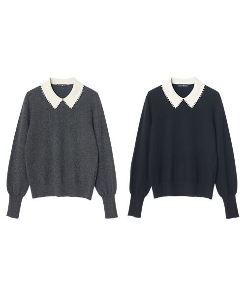 TAKASHIMAYA CASHMERE(レディース、メンズ) / タカシマヤカシミヤ(レディース、メンズ) ニット・セーター | 襟端パール調セーター【S/M/L】 | 詳細15