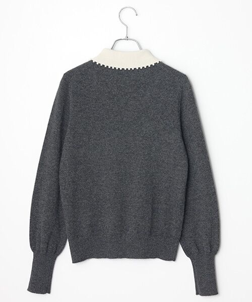 TAKASHIMAYA CASHMERE(レディース、メンズ) / タカシマヤカシミヤ(レディース、メンズ) ニット・セーター | 襟端パール調セーター【S/M/L】 | 詳細9