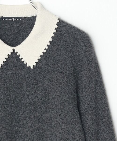 TAKASHIMAYA CASHMERE(レディース、メンズ) / タカシマヤカシミヤ(レディース、メンズ) ニット・セーター | 襟端パール調セーター【S/M/L】 | 詳細10