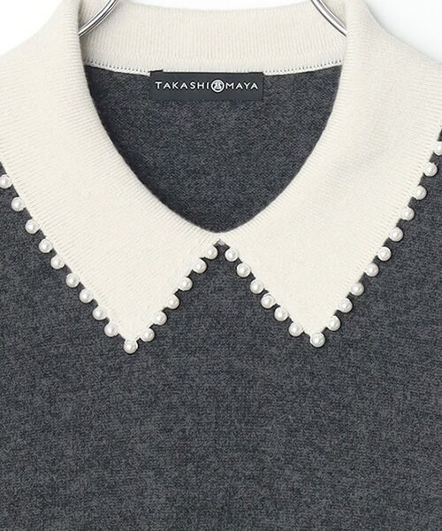 TAKASHIMAYA CASHMERE(レディース、メンズ) / タカシマヤカシミヤ(レディース、メンズ) ニット・セーター | 襟端パール調セーター【S/M/L】 | 詳細12