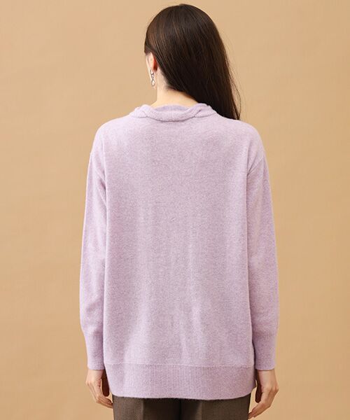 TAKASHIMAYA CASHMERE(レディース、メンズ) / タカシマヤカシミヤ(レディース、メンズ) ニット・セーター | カシミヤ ケーブルVネックチュニック【S/M/L】 | 詳細6