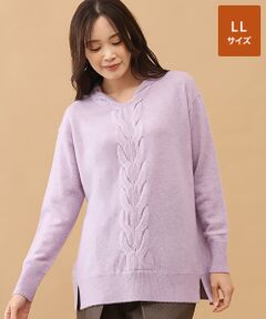 TAKASHIMAYA CASHMERE(レディース、メンズ) / タカシマヤカシミヤ(レディース、メンズ) ニット・セーター | カシミヤ ケーブルVネックチュニック【LL】