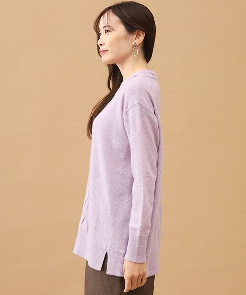 TAKASHIMAYA CASHMERE(レディース、メンズ) / タカシマヤカシミヤ(レディース、メンズ) ニット・セーター | カシミヤ ケーブルVネックチュニック【LL】 | 詳細5
