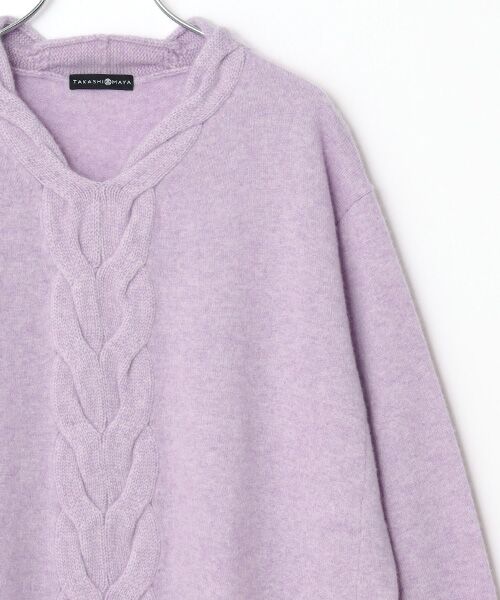 TAKASHIMAYA CASHMERE(レディース、メンズ) / タカシマヤカシミヤ(レディース、メンズ) ニット・セーター | カシミヤ ケーブルVネックチュニック【LL】 | 詳細15