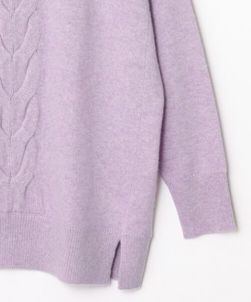 TAKASHIMAYA CASHMERE(レディース、メンズ) / タカシマヤカシミヤ(レディース、メンズ) ニット・セーター | カシミヤ ケーブルVネックチュニック【LL】 | 詳細16