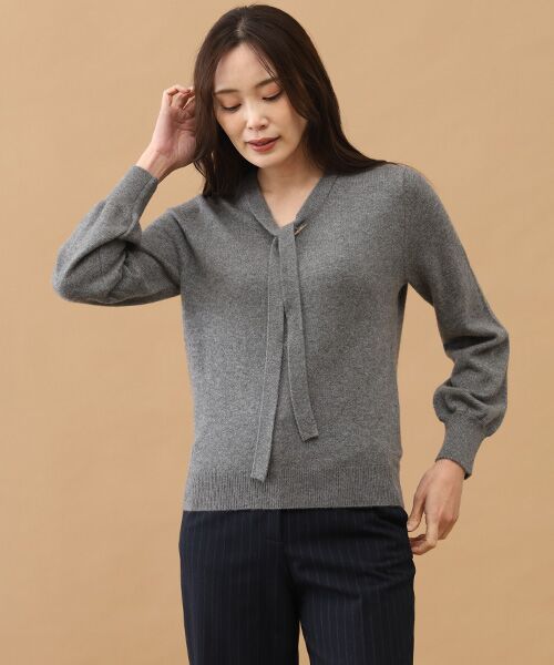TAKASHIMAYA CASHMERE(レディース、メンズ) / タカシマヤカシミヤ(レディース、メンズ) ニット・セーター | カシミヤ ボウタイセーター【S/M/L】 | 詳細2