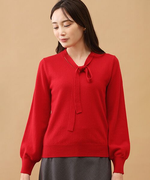 TAKASHIMAYA CASHMERE(レディース、メンズ) / タカシマヤカシミヤ(レディース、メンズ) ニット・セーター | カシミヤ ボウタイセーター【S/M/L】 | 詳細4