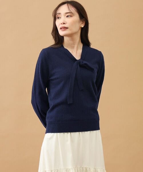 TAKASHIMAYA CASHMERE(レディース、メンズ) / タカシマヤカシミヤ(レディース、メンズ) ニット・セーター | カシミヤ ボウタイセーター【S/M/L】 | 詳細7