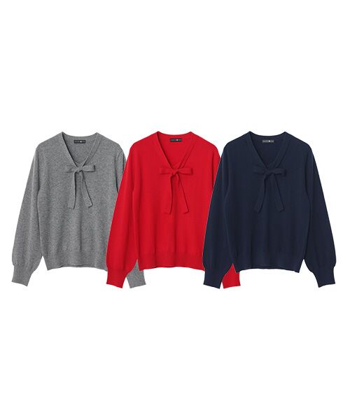TAKASHIMAYA CASHMERE(レディース、メンズ) / タカシマヤカシミヤ(レディース、メンズ) ニット・セーター | カシミヤ ボウタイセーター【S/M/L】 | 詳細20