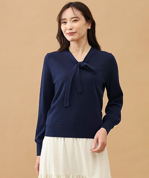 TAKASHIMAYA CASHMERE(レディース、メンズ) / タカシマヤカシミヤ(レディース、メンズ) ニット・セーター | カシミヤ ボウタイセーター【S/M/L】 | 詳細8