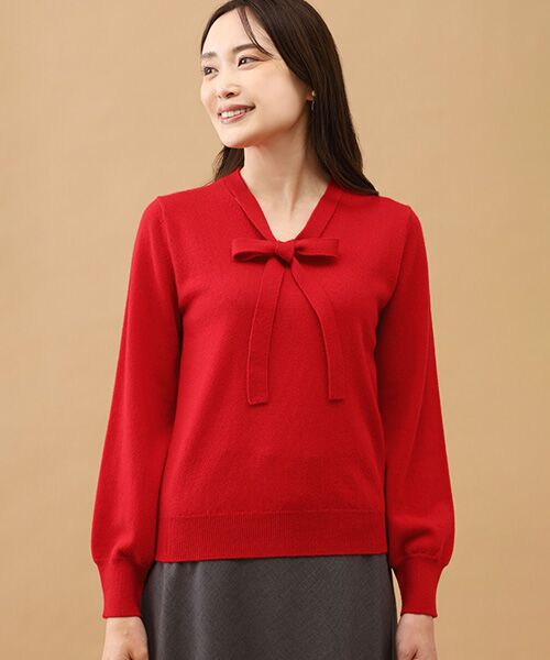 TAKASHIMAYA CASHMERE(レディース、メンズ) / タカシマヤカシミヤ(レディース、メンズ) ニット・セーター | カシミヤ ボウタイセーター【LL】 | 詳細3