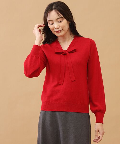 TAKASHIMAYA CASHMERE(レディース、メンズ) / タカシマヤカシミヤ(レディース、メンズ) ニット・セーター | カシミヤ ボウタイセーター【LL】 | 詳細6