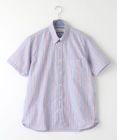 『アウトレット対象商品』紳士　半袖サッカーボタンダウンシャツ
