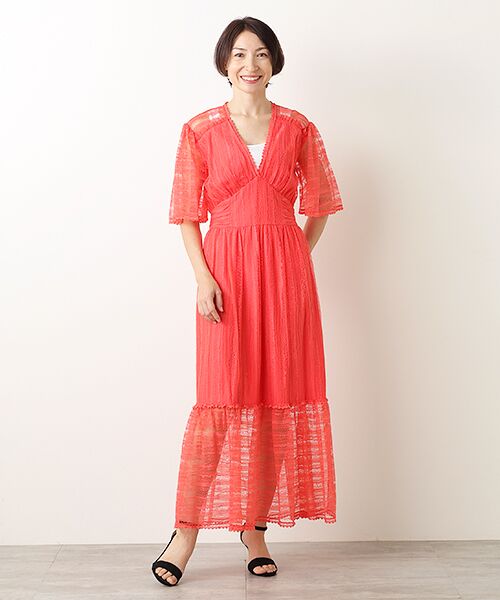 TAKASHIMAYA OUTLET / タカシマヤ アウトレット ロング・マキシ丈ワンピース | 『アウトレット対象商品』スリーフロア　ＯＰ | 詳細11