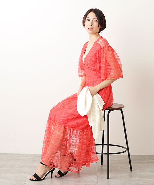 TAKASHIMAYA OUTLET / タカシマヤ アウトレット ロング・マキシ丈ワンピース | 『アウトレット対象商品』スリーフロア　ＯＰ | 詳細13