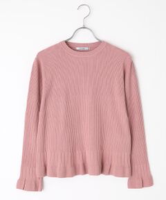 TAKASHIMAYA OUTLET / タカシマヤ アウトレット ニット・セーター | 『アウトレット対象商品』シーズンスタイルラボ　フリルスリーブリブニット