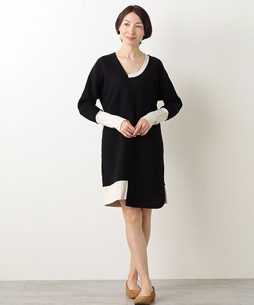 TAKASHIMAYA OUTLET / タカシマヤ アウトレット ロング・マキシ丈ワンピース | 『アウトレット対象商品』ＺＥＲＯ＋ＭＡＲＩＡ　ＣＯＲＮＥＪＯ　スウェットワンピース | 詳細7