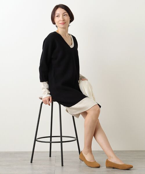 TAKASHIMAYA OUTLET / タカシマヤ アウトレット ロング・マキシ丈ワンピース | 『アウトレット対象商品』ＺＥＲＯ＋ＭＡＲＩＡ　ＣＯＲＮＥＪＯ　スウェットワンピース | 詳細9