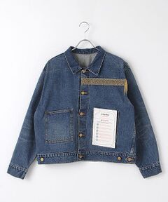 ワッペン使いデニムジャケット （Gジャン・デニムジャケット