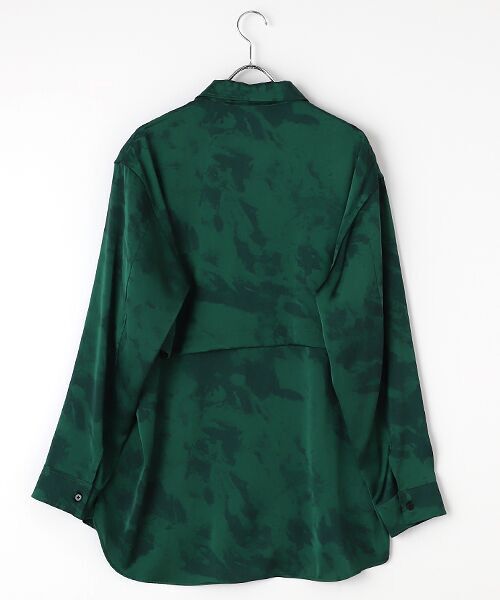 TAKASHIMAYA OUTLET / タカシマヤ アウトレット シャツ・ブラウス | 『アウトレット対象商品』ゼロハチサーカス　長袖シャツ/Vintage satin half tone layered shirt | 詳細1