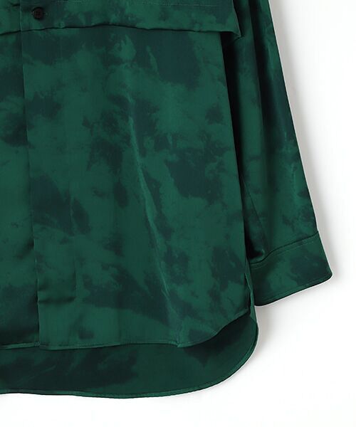 TAKASHIMAYA OUTLET / タカシマヤ アウトレット シャツ・ブラウス | 『アウトレット対象商品』ゼロハチサーカス　長袖シャツ/Vintage satin half tone layered shirt | 詳細4