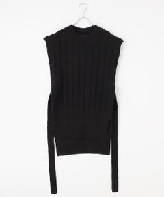 TAKASHIMAYA OUTLET / タカシマヤ アウトレット ベスト | 『アウトレット対象商品』ゼロハチサーカス　ベスト/Wool cotton melange long gilet