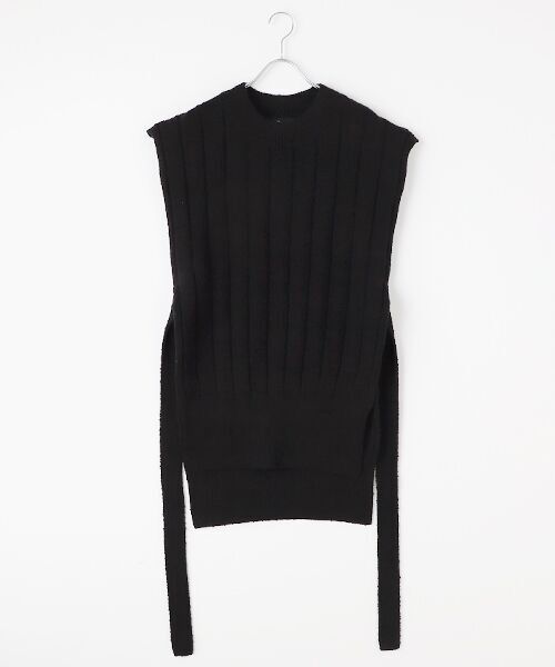TAKASHIMAYA OUTLET/タカシマヤ アウトレット 『アウトレット対象商品』ゼロハチサーカス ベスト/Wool cotton melange long gilet ブラック 5 TAKASHIMAYA OUTLET/タカシマヤ アウトレット 『アウトレット対象商品』ゼロハチサーカス ベスト/Wool cotton melange long gilet ブラック 5
