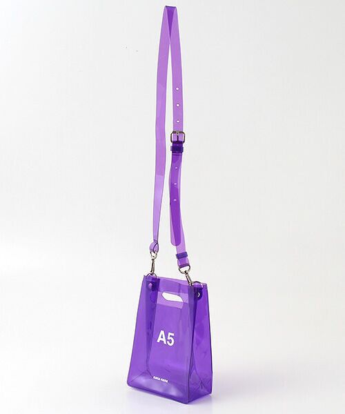 TAKASHIMAYA OUTLET/タカシマヤ アウトレット 『アウトレット対象商品』ナナナナ PVCバック PURPLE A5 TAKASHIMAYA OUTLET/タカシマヤ アウトレット 『アウトレット対象商品』ナナナナ PVCバック PURPLE A5