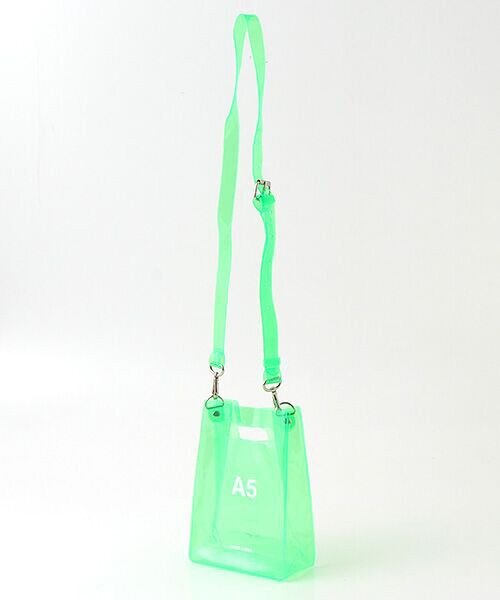 TAKASHIMAYA OUTLET/タカシマヤ アウトレット 『アウトレット対象商品』ナナナナ PVCバック NEONGREEN A5 TAKASHIMAYA OUTLET/タカシマヤ アウトレット 『アウトレット対象商品』ナナナナ PVCバック NEONGREEN A5