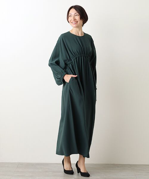 TAKASHIMAYA OUTLET / タカシマヤ アウトレット ロング・マキシ丈ワンピース | 『アウトレット対象商品』ＳＴＹＬＥ＆ＥＤＩＴ　ＯＰ/ギャザーワンピース | 詳細8